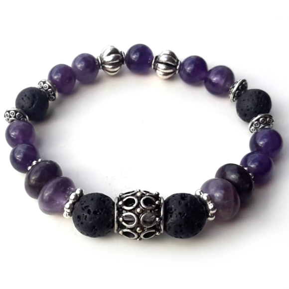 Habit Breaking Amethyst Bracelet - Picture 2 of 2